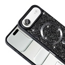 Apple iPhone 17 Air Uyumlu Kılıf Pırlanta Tasarımlı M-safe Şarj Özellikli Zore Mozaik Silikon Kapak - 6