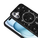 Apple iPhone 17 Uyumlu Kılıf Pırlanta Tasarımlı M-safe Şarj Özellikli Zore Mozaik Silikon Kapak - 6