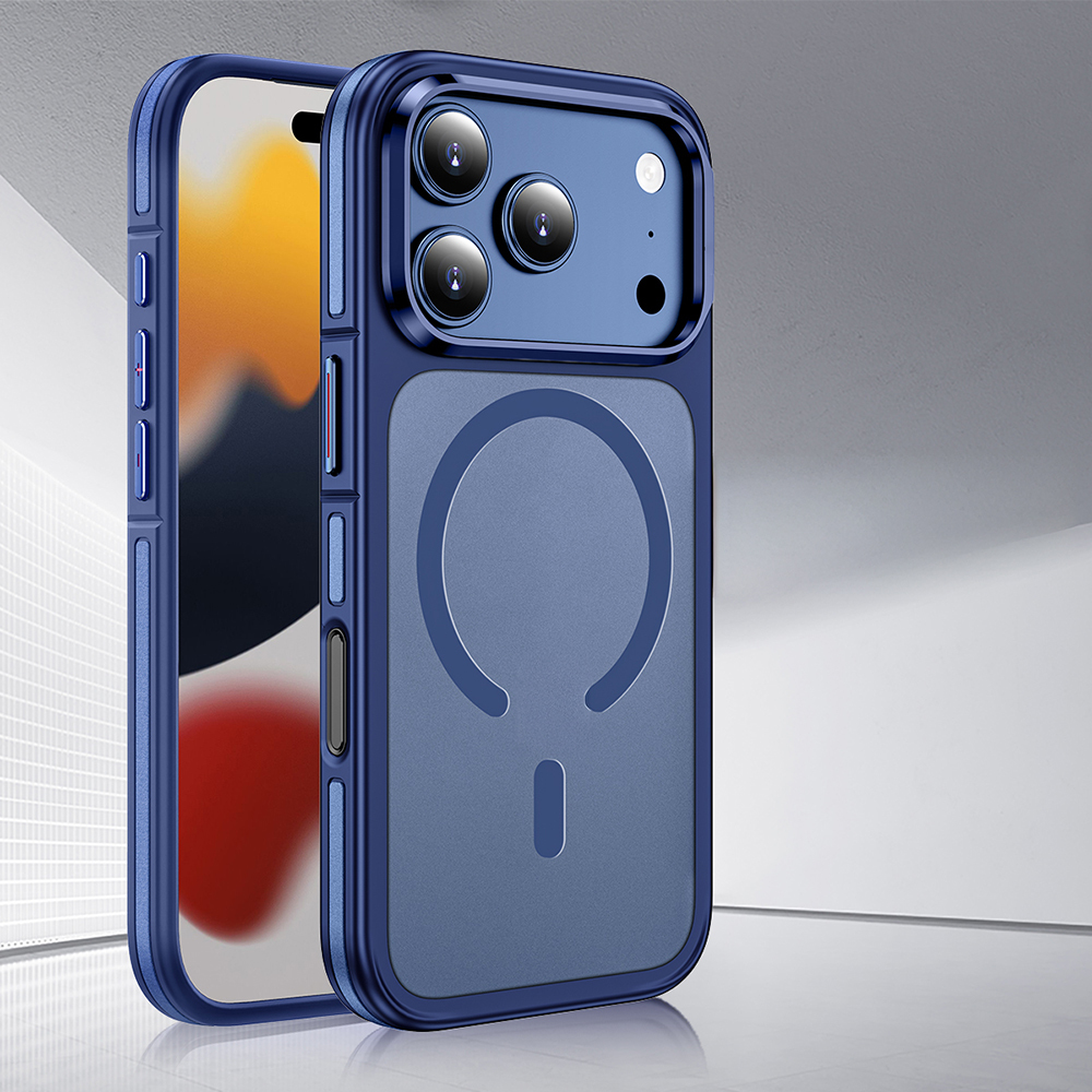 Apple iPhone 17 Pro Max Uyumlu Kılıf M-safe Şarj Özellikli Mat Görünümlü Wlons Vevo Kapak - 2
