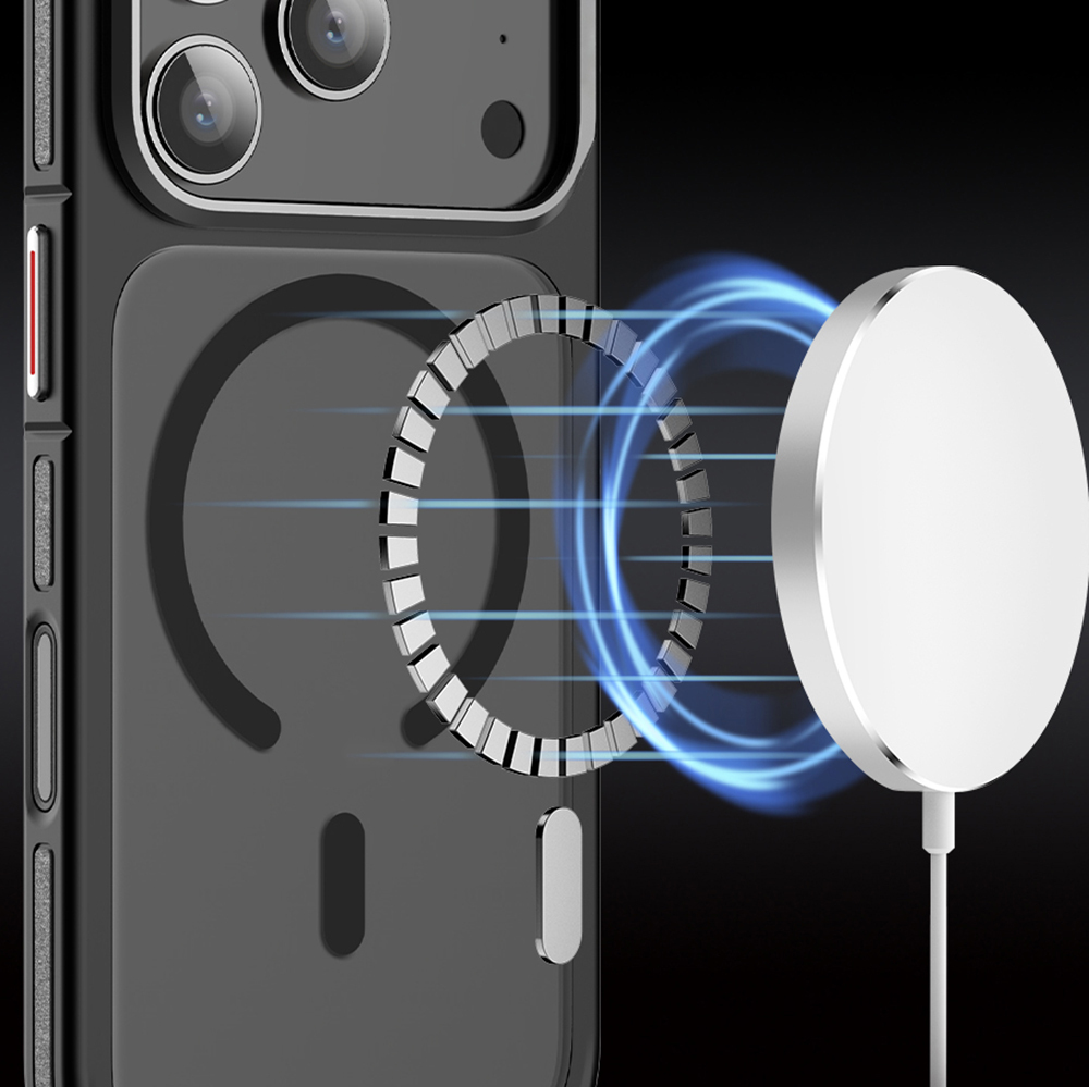 Apple iPhone 17 Pro Max Uyumlu Kılıf M-safe Şarj Özellikli Mat Görünümlü Wlons Vevo Kapak - 5