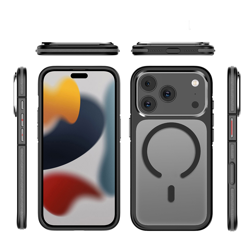 Apple iPhone 17 Pro Max Uyumlu Kılıf M-safe Şarj Özellikli Mat Görünümlü Wlons Vevo Kapak - 12
