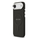 Apple iPhone 17 Air Uyumlu Kılıf Guess Orjinal Lisanslı M-safe Şarj Özellikli Klasik Yazı Logolu PU Deri Kapak - 7