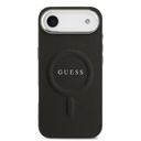 Apple iPhone 17 Air Uyumlu Kılıf Guess Orjinal Lisanslı M-safe Şarj Özellikli Klasik Yazı Logolu PU Deri Kapak - 8