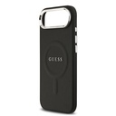 Apple iPhone 17 Air Uyumlu Kılıf Guess Orjinal Lisanslı M-safe Şarj Özellikli Klasik Yazı Logolu PU Deri Kapak - 11