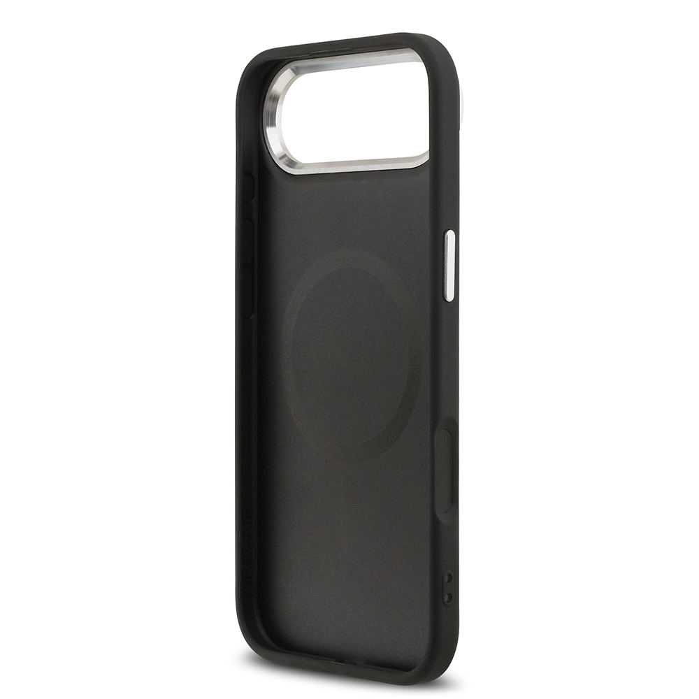 Apple iPhone 17 Air Uyumlu Kılıf Guess Orjinal Lisanslı M-safe Şarj Özellikli Klasik Yazı Logolu PU Deri Kapak - 12