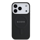 Apple iPhone 17 Pro Uyumlu Kılıf Guess Orjinal Lisanslı M-safe Şarj Özellikli Klasik Yazı Logolu PU Deri Kapak - 2