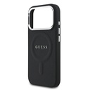 Apple iPhone 17 Pro Uyumlu Kılıf Guess Orjinal Lisanslı M-safe Şarj Özellikli Klasik Yazı Logolu PU Deri Kapak - 5