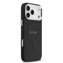 Apple iPhone 17 Pro Max Uyumlu Kılıf Guess Orjinal Lisanslı M-safe Şarj Özellikli Klasik Yazı Logolu PU Deri Kapak - 9