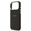 Apple iPhone 17 Pro Max Uyumlu Kılıf Guess Orjinal Lisanslı M-safe Şarj Özellikli Klasik Yazı Logolu PU Deri Kapak - 11