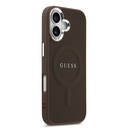 Apple iPhone 17 Uyumlu Kılıf Guess Orjinal Lisanslı M-safe Şarj Özellikli Klasik Yazı Logolu PU Deri Kapak - 9