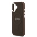 Apple iPhone 17 Uyumlu Kılıf Guess Orjinal Lisanslı M-safe Şarj Özellikli Klasik Yazı Logolu PU Deri Kapak - 11