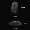 Lenyes WS105 Sessiz Buton Tasarımlı Ergonomik Çift Bluetooth Bağlantılı 2.4G Kablosuz Mouse 1600 DPI - 1