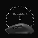 Lenyes WS105 Sessiz Buton Tasarımlı Ergonomik Çift Bluetooth Bağlantılı 2.4G Kablosuz Mouse 1600 DPI - 4