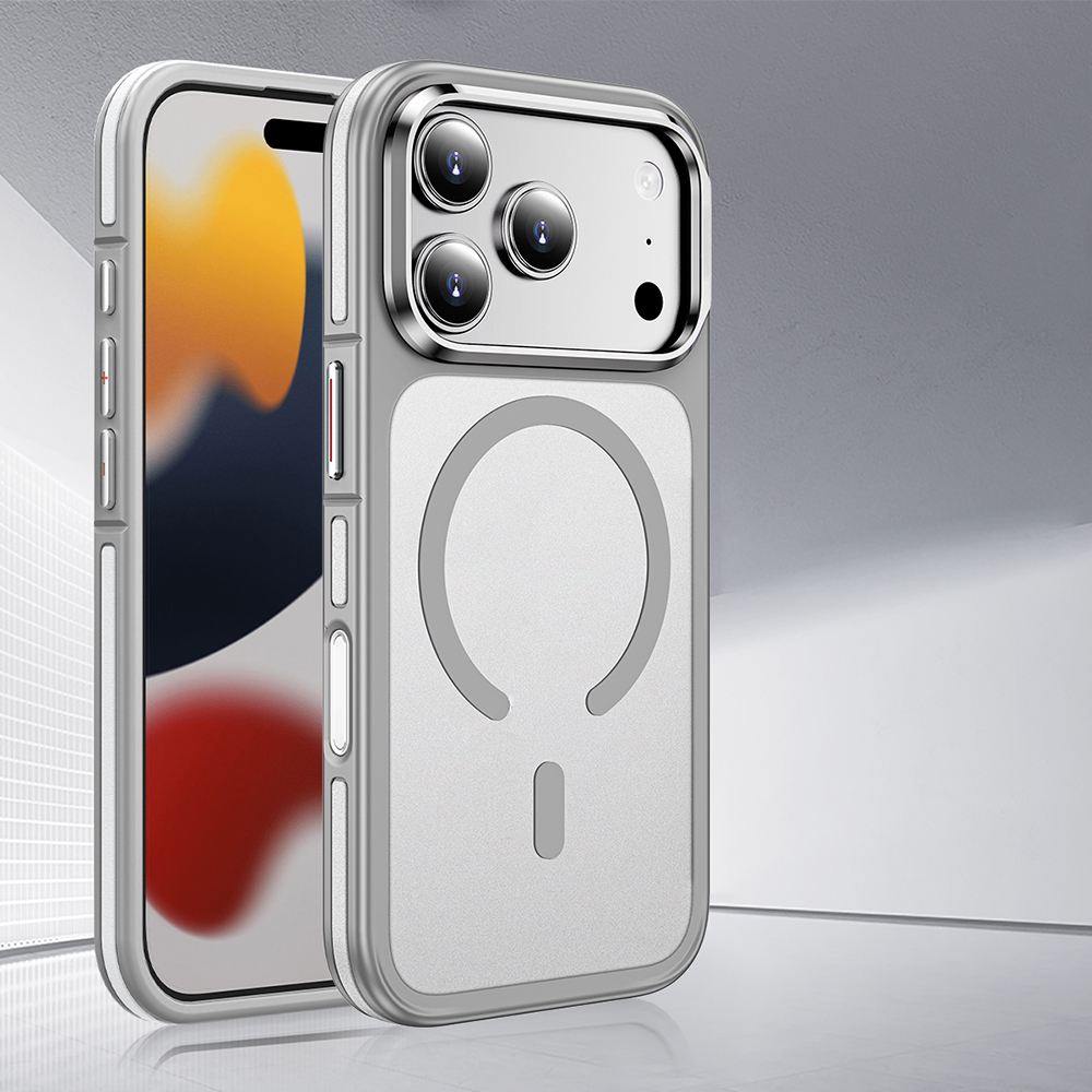 Apple iPhone 17 Pro Uyumlu Kılıf M-safe Şarj Özellikli Mat Görünümlü Wlons Vevo Kapak - 3