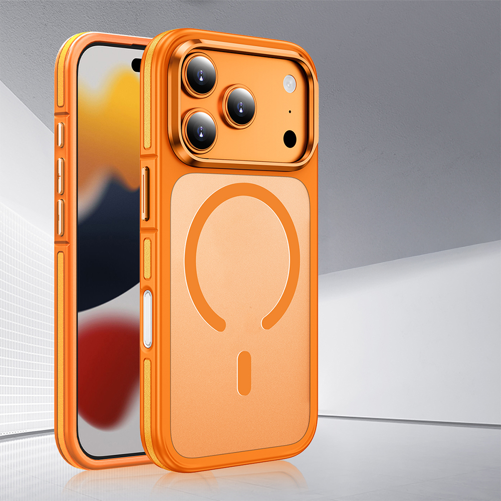 Apple iPhone 17 Pro Uyumlu Kılıf M-safe Şarj Özellikli Mat Görünümlü Wlons Vevo Kapak - 4