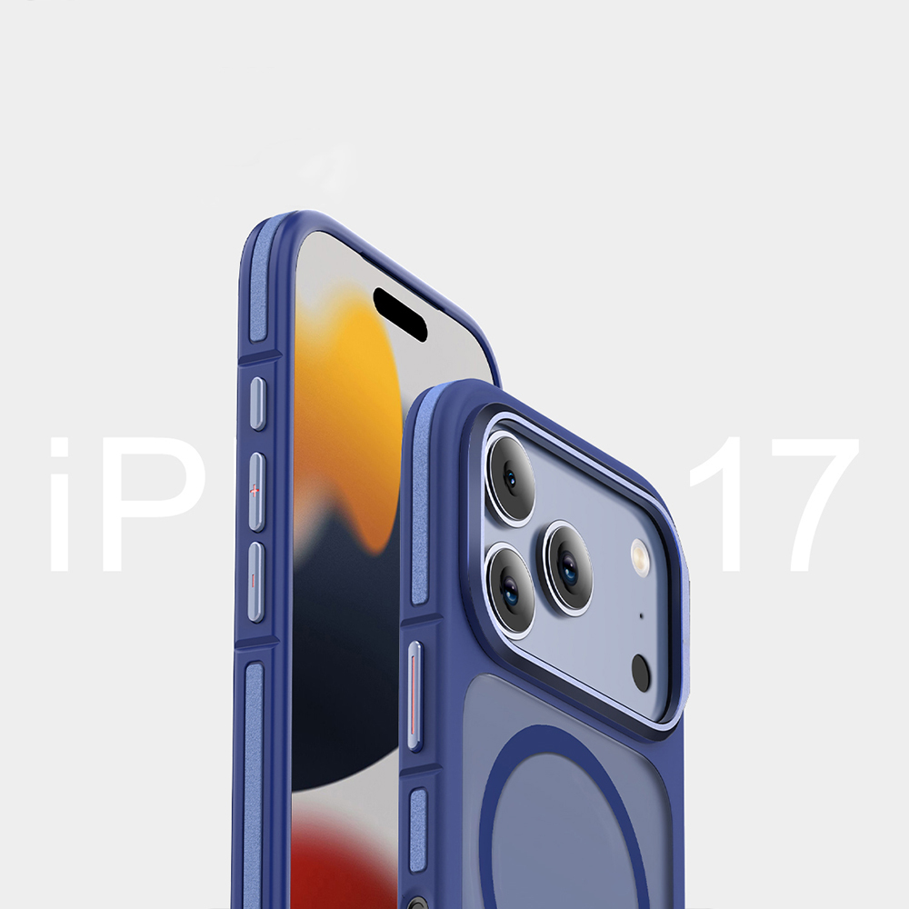 Apple iPhone 17 Pro Uyumlu Kılıf M-safe Şarj Özellikli Mat Görünümlü Wlons Vevo Kapak - 9