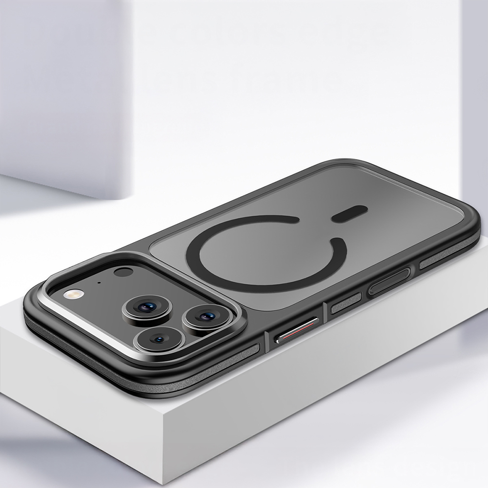 Apple iPhone 17 Pro Uyumlu Kılıf M-safe Şarj Özellikli Mat Görünümlü Wlons Vevo Kapak - 10
