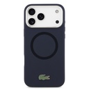 Apple iPhone 17 Pro Max Uyumlu Kılıf Lacoste Orjinal Lisanslı M-safe Şarj Özellikli İkonik Logolu Metal Kamera Çerçeveli Silikon Kapak - 2