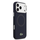 Apple iPhone 17 Pro Max Uyumlu Kılıf Lacoste Orjinal Lisanslı M-safe Şarj Özellikli İkonik Logolu Metal Kamera Çerçeveli Silikon Kapak - 3