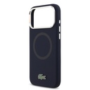 Apple iPhone 17 Pro Max Uyumlu Kılıf Lacoste Orjinal Lisanslı M-safe Şarj Özellikli İkonik Logolu Metal Kamera Çerçeveli Silikon Kapak - 5