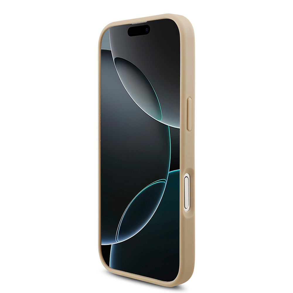 Apple iPhone 17 Uyumlu Kılıf Lacoste Orjinal Lisanslı M-safe Şarj Özellikli PU Pike Desenli Metal Logolu Kartlıklı Kapak - 3