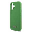 Apple iPhone 17 Uyumlu Kılıf Lacoste Orjinal Lisanslı M-safe Şarj Özellikli PU Pike Desenli Metal Logolu Kartlıklı Kapak - 22