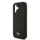 Apple iPhone 17 Uyumlu Kılıf Lacoste Orjinal Lisanslı M-safe Şarj Özellikli PU Pike Desenli Metal Logolu Kartlıklı Kapak - 31