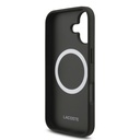 Apple iPhone 17 Uyumlu Kılıf Lacoste Orjinal Lisanslı M-safe Şarj Özellikli PU Pike Desenli Metal Logolu Kartlıklı Kapak - 33