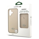 Apple iPhone 17 Uyumlu Kılıf Lacoste Orjinal Lisanslı M-safe Şarj Özellikli PU Pike Desenli Metal Logolu Kartlıklı Kapak - 38