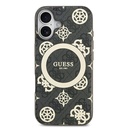 Apple iPhone 17 Uyumlu Kılıf Guess Orjinal Lisanslı M-safe Şarj Özellikli IML Peony ve 4G Desenli Klasik Logolu Kapak - 2