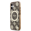 Apple iPhone 17 Uyumlu Kılıf Guess Orjinal Lisanslı M-safe Şarj Özellikli IML Peony ve 4G Desenli Klasik Logolu Kapak - 8