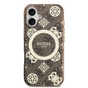 Apple iPhone 17 Uyumlu Kılıf Guess Orjinal Lisanslı M-safe Şarj Özellikli IML Peony ve 4G Desenli Klasik Logolu Kapak - 9