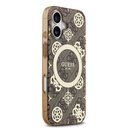 Apple iPhone 17 Uyumlu Kılıf Guess Orjinal Lisanslı M-safe Şarj Özellikli IML Peony ve 4G Desenli Klasik Logolu Kapak - 10