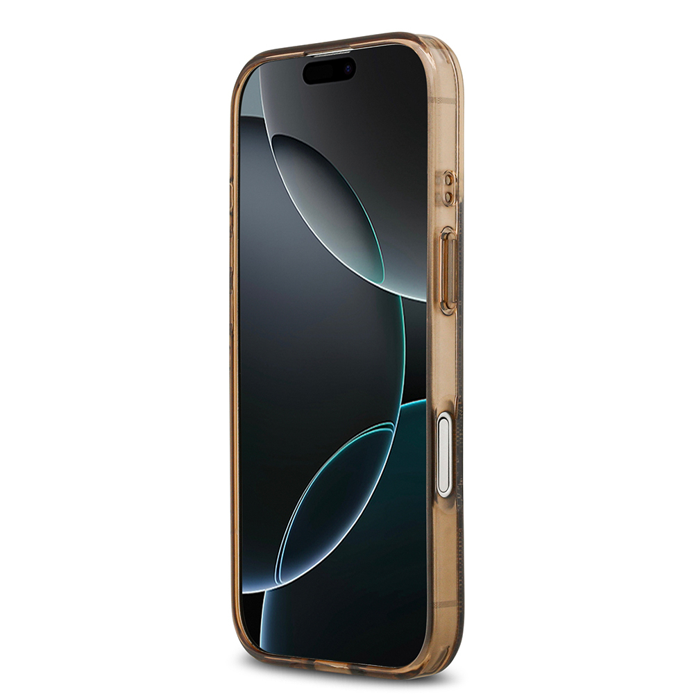 Apple iPhone 17 Uyumlu Kılıf Guess Orjinal Lisanslı M-safe Şarj Özellikli IML Peony ve 4G Desenli Klasik Logolu Kapak - 11