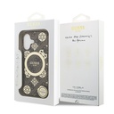 Apple iPhone 17 Uyumlu Kılıf Guess Orjinal Lisanslı M-safe Şarj Özellikli IML Peony ve 4G Desenli Klasik Logolu Kapak - 14