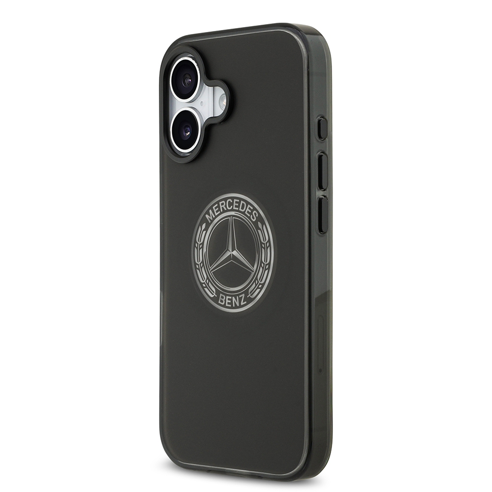 Apple iPhone 17 Uyumlu Kılıf Mercedes Benz Orjinal Lisanslı M-safe Şarj Özellikli Buzlu PC Nostaljik Yıldız Dizayn Kapak - 1