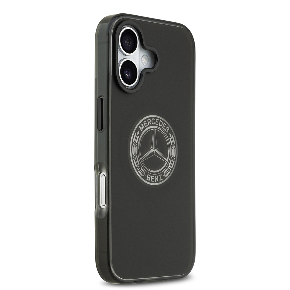 Apple iPhone 17 Uyumlu Kılıf Mercedes Benz Orjinal Lisanslı M-safe Şarj Özellikli Buzlu PC Nostaljik Yıldız Dizayn Kapak - 3
