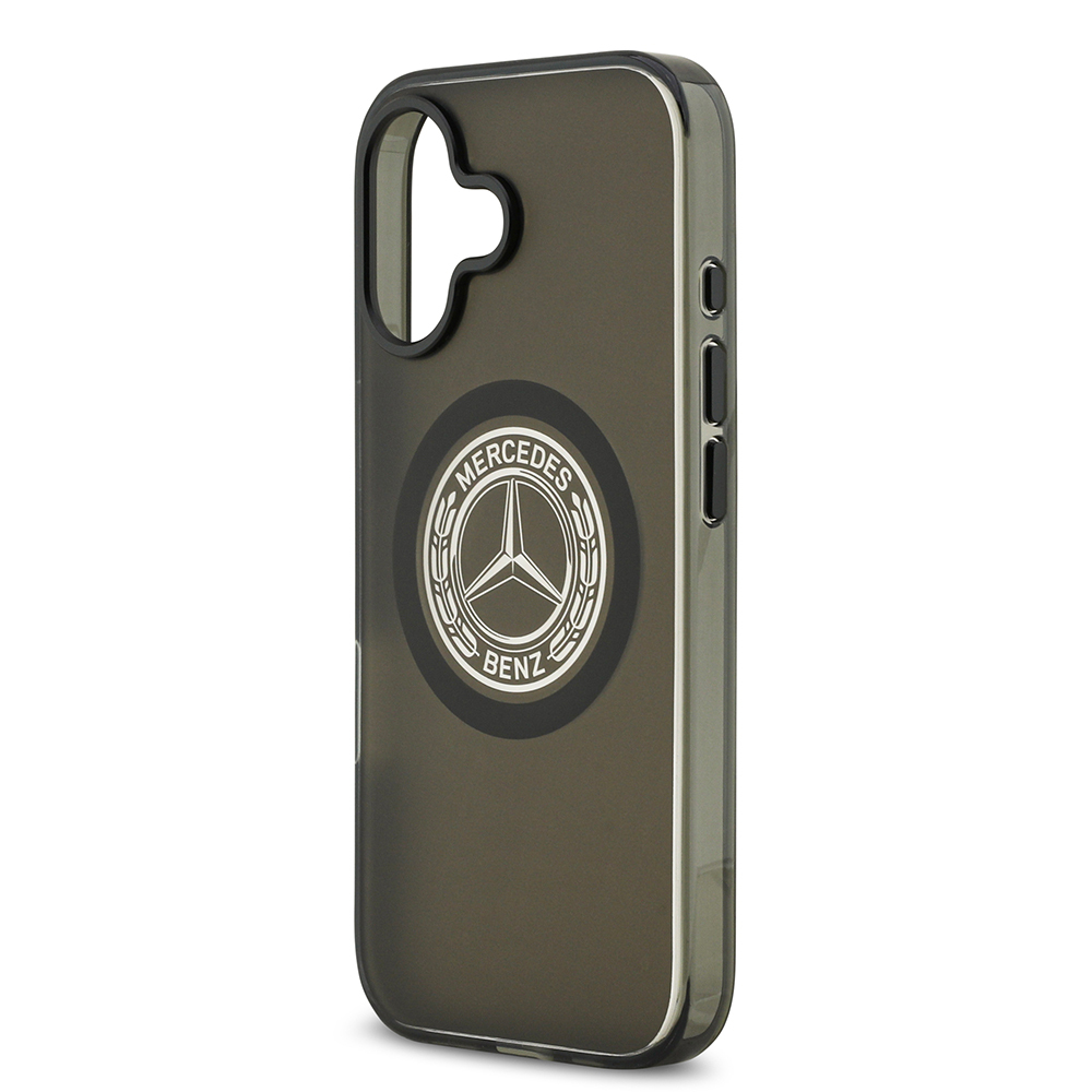 Apple iPhone 17 Uyumlu Kılıf Mercedes Benz Orjinal Lisanslı M-safe Şarj Özellikli Buzlu PC Nostaljik Yıldız Dizayn Kapak - 5