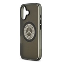 Apple iPhone 17 Uyumlu Kılıf Mercedes Benz Orjinal Lisanslı M-safe Şarj Özellikli Buzlu PC Nostaljik Yıldız Dizayn Kapak - 5