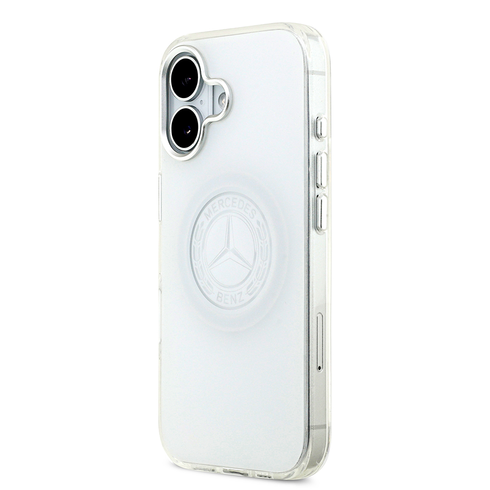Apple iPhone 17 Uyumlu Kılıf Mercedes Benz Orjinal Lisanslı M-safe Şarj Özellikli Buzlu PC Nostaljik Yıldız Dizayn Kapak - 7