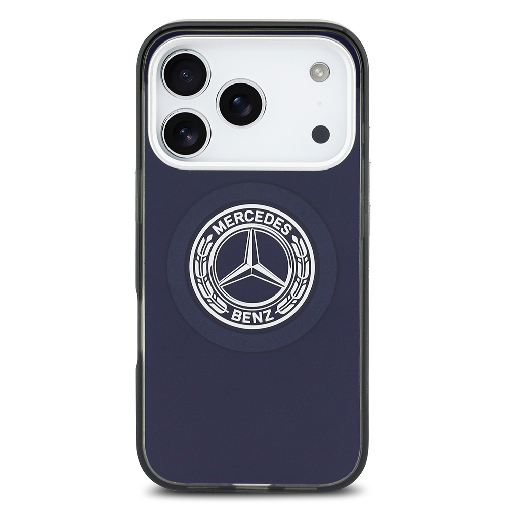 Apple iPhone 17 Pro Max Uyumlu Kılıf Mercedes Benz Orjinal Lisanslı M-safe Şarj Özellikli Çift Katmanlı PC Nostaljik Yıldız Dizayn Kapak - 2