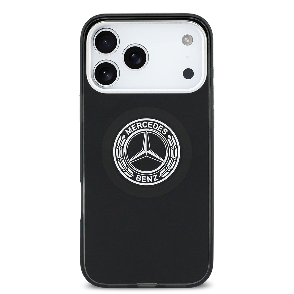Apple iPhone 17 Pro Max Uyumlu Kılıf Mercedes Benz Orjinal Lisanslı M-safe Şarj Özellikli Çift Katmanlı PC Nostaljik Yıldız Dizayn Kapak - 8