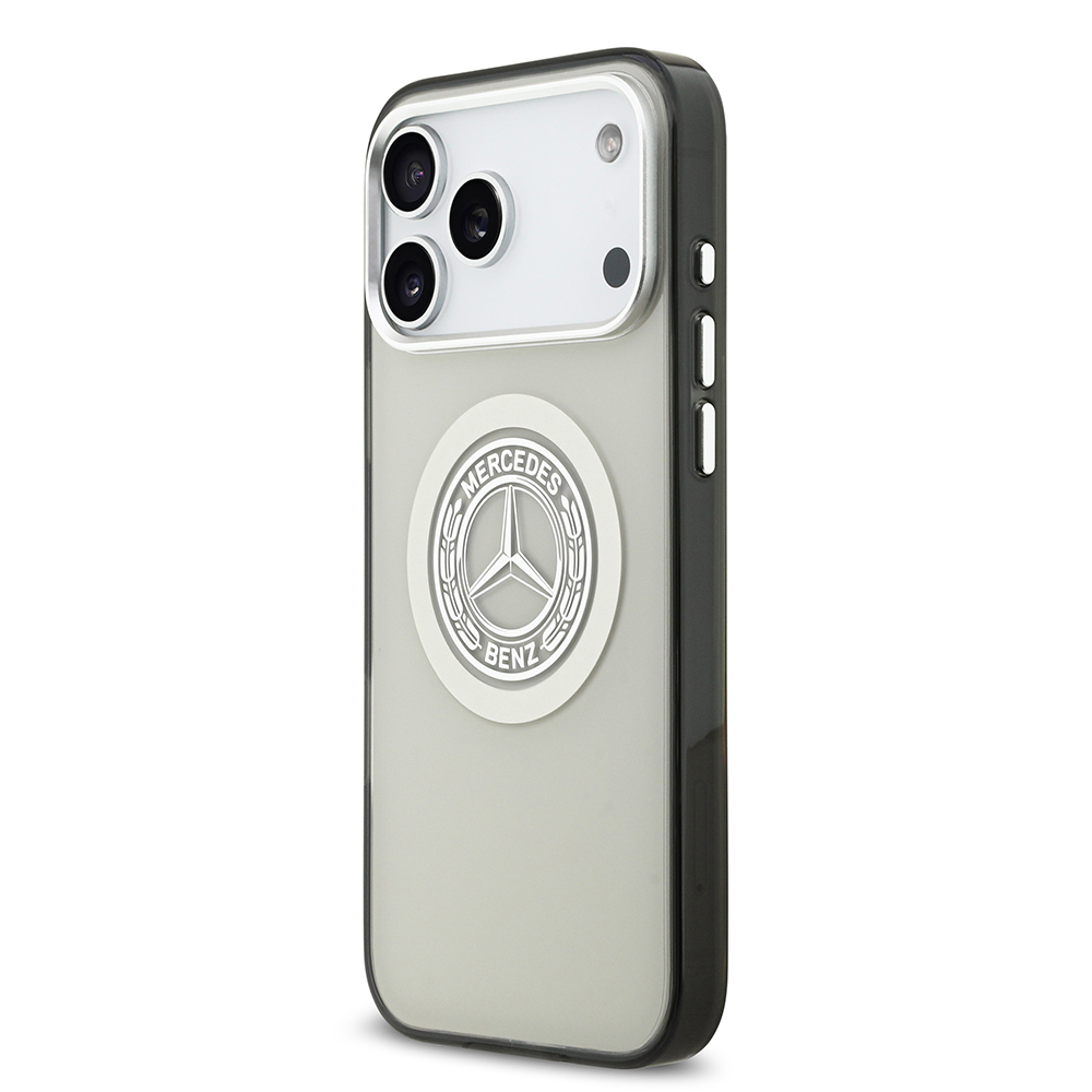 Apple iPhone 17 Pro Max Uyumlu Kılıf Mercedes Benz Orjinal Lisanslı M-safe Şarj Özellikli Çift Katmanlı PC Nostaljik Yıldız Dizayn Kapak - 13