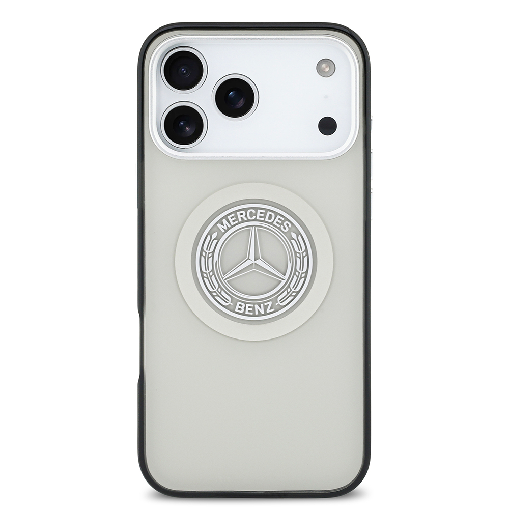Apple iPhone 17 Pro Max Uyumlu Kılıf Mercedes Benz Orjinal Lisanslı M-safe Şarj Özellikli Çift Katmanlı PC Nostaljik Yıldız Dizayn Kapak - 14