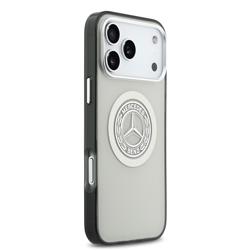 Apple iPhone 17 Pro Max Uyumlu Kılıf Mercedes Benz Orjinal Lisanslı M-safe Şarj Özellikli Çift Katmanlı PC Nostaljik Yıldız Dizayn Kapak - 15