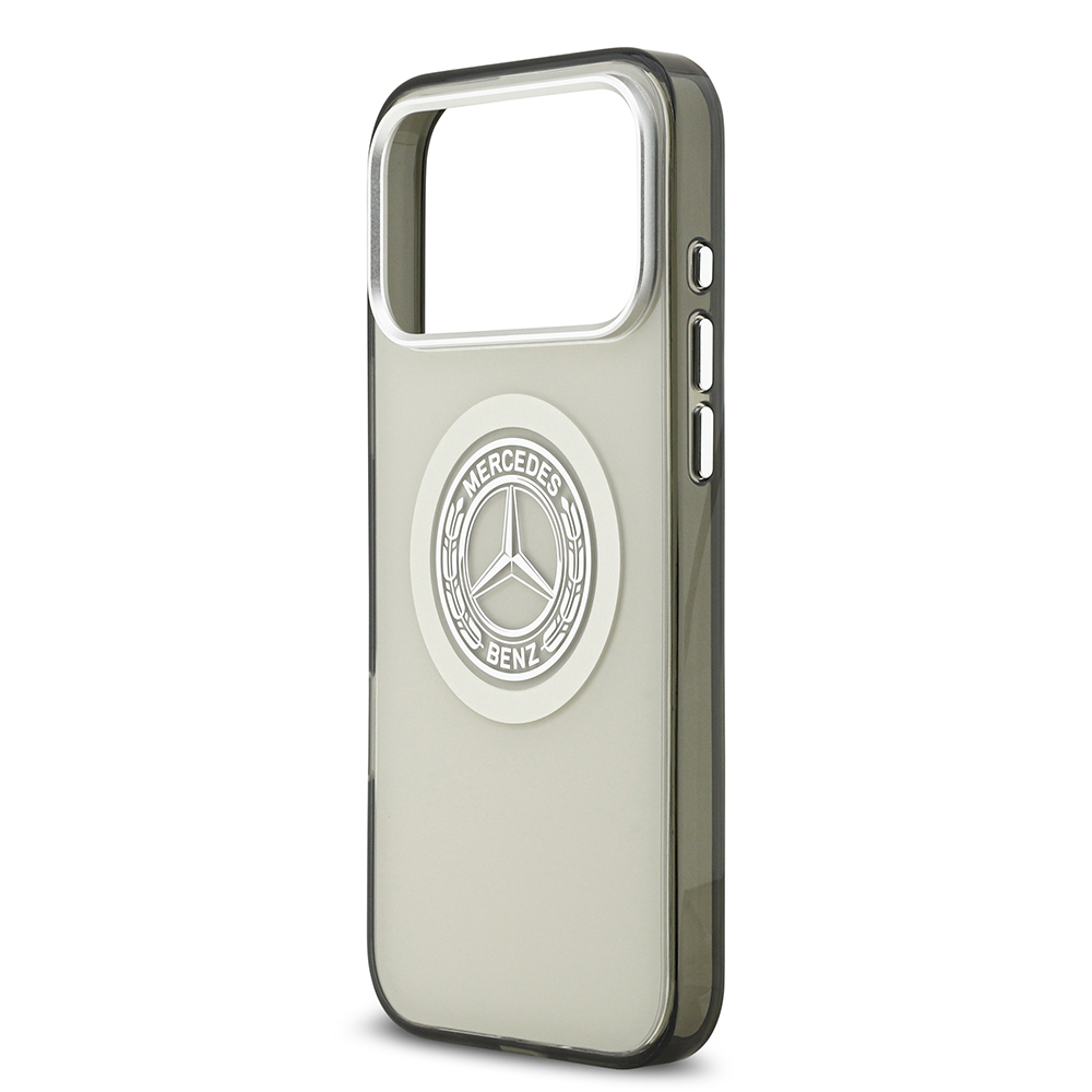 Apple iPhone 17 Pro Max Uyumlu Kılıf Mercedes Benz Orjinal Lisanslı M-safe Şarj Özellikli Çift Katmanlı PC Nostaljik Yıldız Dizayn Kapak - 17