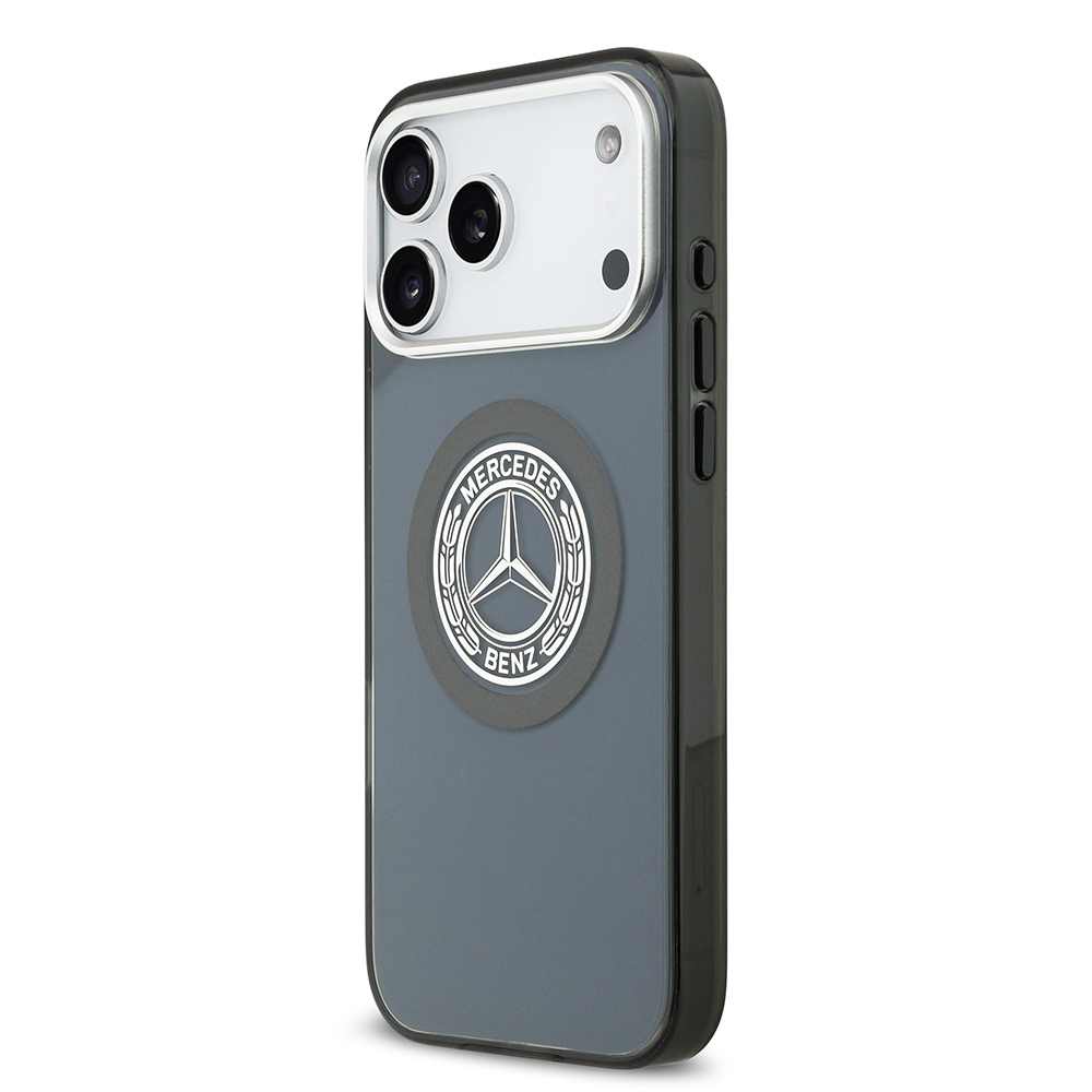 Apple iPhone 17 Pro Max Uyumlu Kılıf Mercedes Benz Orjinal Lisanslı M-safe Şarj Özellikli Çift Katmanlı PC Nostaljik Yıldız Dizayn Kapak - 19