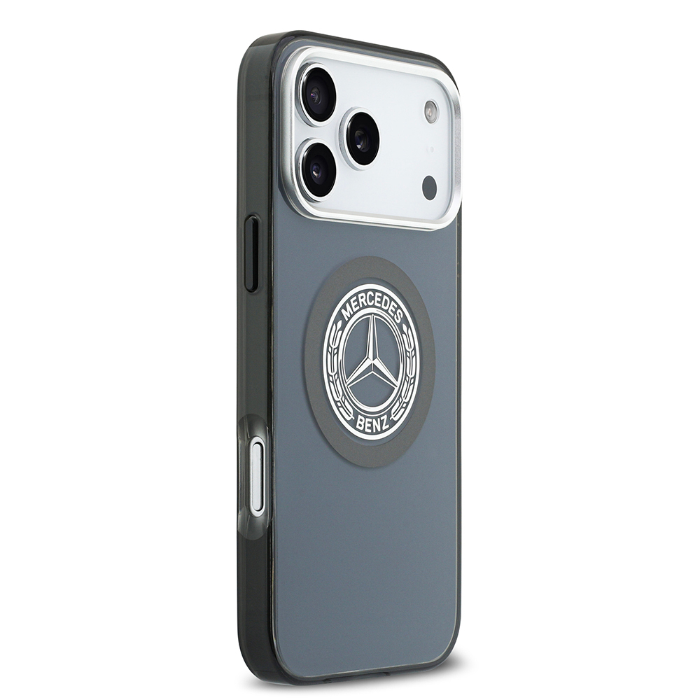 Apple iPhone 17 Pro Max Uyumlu Kılıf Mercedes Benz Orjinal Lisanslı M-safe Şarj Özellikli Çift Katmanlı PC Nostaljik Yıldız Dizayn Kapak - 21