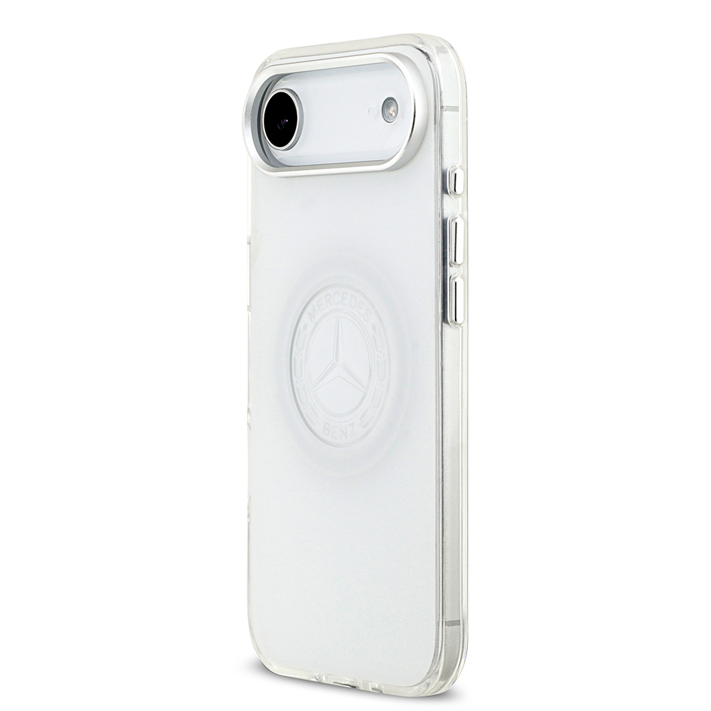 Apple iPhone 17 Air Uyumlu Kılıf Mercedes Benz Orjinal Lisanslı M-safe Şarj Özellikli Buzlu PC Nostaljik Yıldız Dizayn Kapak - 1