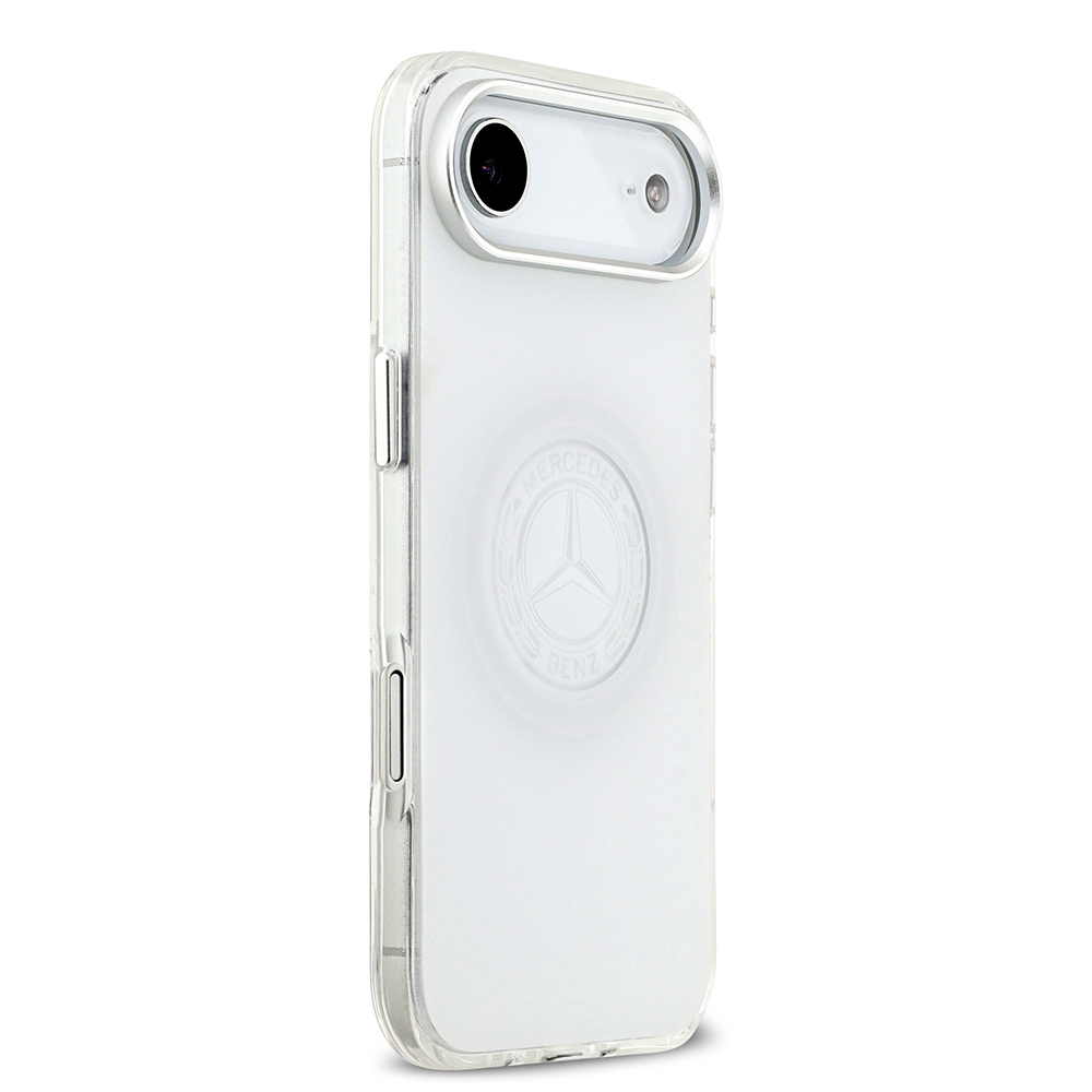 Apple iPhone 17 Air Uyumlu Kılıf Mercedes Benz Orjinal Lisanslı M-safe Şarj Özellikli Buzlu PC Nostaljik Yıldız Dizayn Kapak - 3